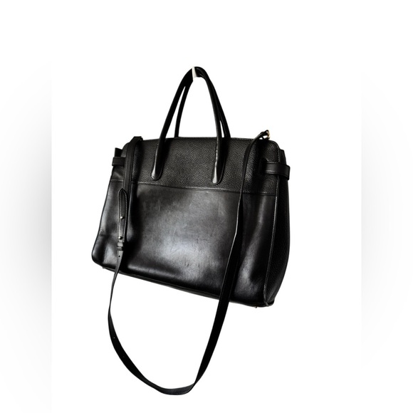 Cuyana Black Leather Work Satchel - Picture 7 of 16